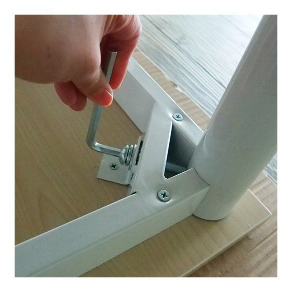 画像3: 【事業所様お届け 限定商品】キャスター付 配線機能 OAミーティングテーブル 1600×800 [ホワイト天板×ホワイト脚] 機能的でおしゃれな配線機能 コンセントボックス付 (3)