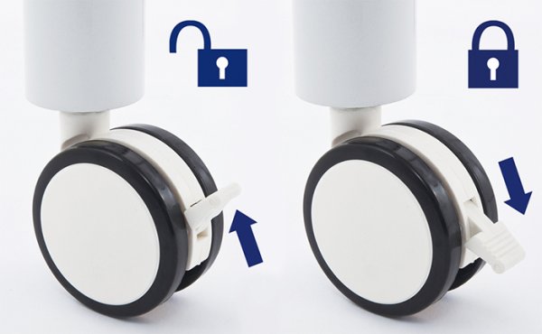 画像4: 【事業所様お届け 限定商品】キャスター付 配線機能 OAミーティングテーブル 1600×800 [ホワイト天板×ホワイト脚] 機能的でおしゃれな配線機能 コンセントボックス付 (4)