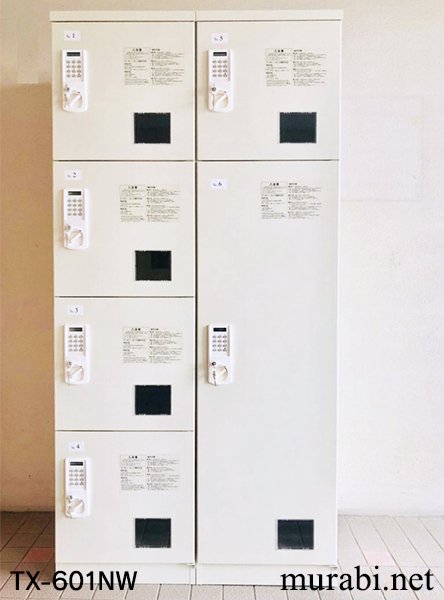 画像5: 【開梱/設置迄無料/必要小物も】宅配ボックス 電源・メンテナンス不要 S×1個 L×1個 ホワイト 液晶タイプ 宅配ロッカー 集合住宅・マンション向け PLUS ※屋内用 (5)