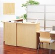 画像8: 【事業所様お届け 限定商品】受付カウンター ハイカウンター W1200×D450 [ホワイト/ナチュラル/ウォルナット] おしゃれ クリニック 店舗用 (8)