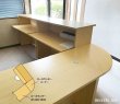 画像9: 【事業所様お届け 限定商品】受付カウンター ハイカウンター W1200×D450 [ホワイト/ナチュラル/ウォルナット] おしゃれ クリニック 店舗用 (9)