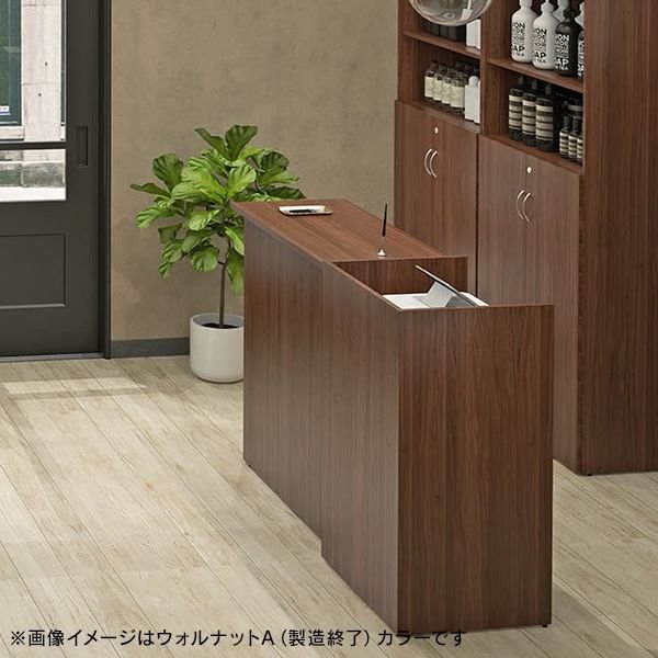 画像12: 【事業所様お届け 限定商品】受付カウンター ハイカウンター W900×D450 [ホワイト/ナチュラル/ウォルナット] おしゃれ クリニック 店舗用 (12)