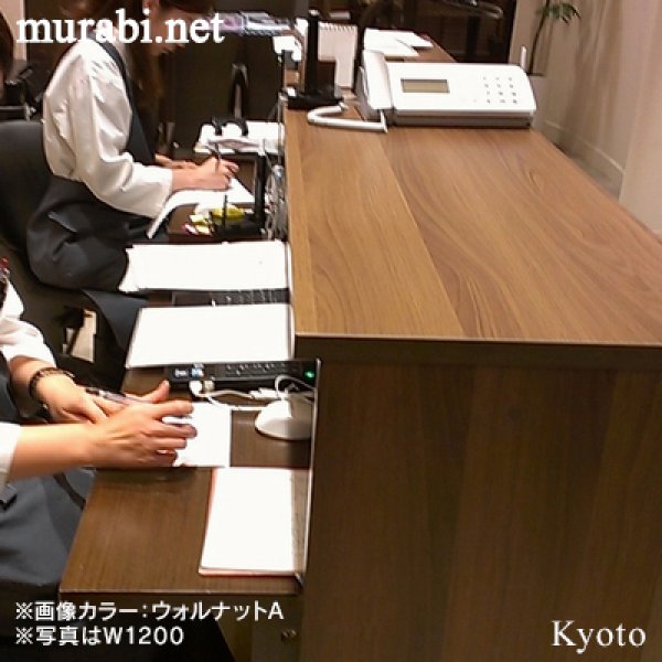 画像4: 【事業所様お届け 限定商品】受付カウンター ハイカンター専用インナーテーブル [ホワイト] RFHC-1200W用 インナーデスク 事務仕事 (4)