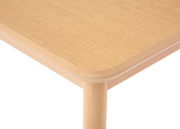 画像3: 【事業所様お届け 限定商品】介護用テーブル W1800xD900 ナチュラル 施設用 高さ調整 机 車椅子用 ダイニングテーブル 食卓 (有効脚内：高さMAX666mm) (3)