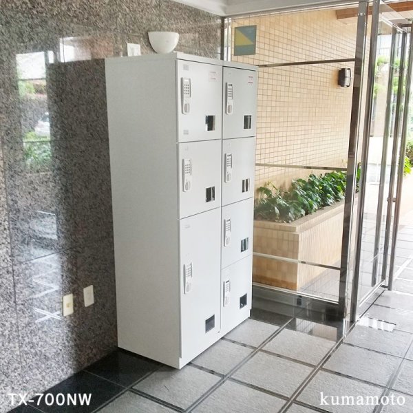 画像6: 【開梱/設置迄無料/必要小物も】宅配ボックス 電源・メンテナンス不要 S×1個 L×1個 ホワイト 液晶タイプ 宅配ロッカー 集合住宅・マンション向け PLUS ※屋内用 (6)