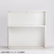 画像3: NEW【事業所様お届け 限定商品】 [Jシリーズ] 弊社オリジナル W1200×H1160mm ハイカウンター [ホワイト] 収容能力のある受付カウンターとしても使用可能 (3)