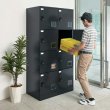 画像9: ■納期お問合せ：Newテンキーに 狭い場所に最適 JTB2-L400T【開梱/設置迄無料】宅配ボックス マンション用 ダイヤル式よりお洒落な、電源不要のテンキー錠(機械式)を採用！しかもマスターキー標準装備 スモーキーブラック 宅配ロッカー 集合住宅 全国保守体制 JTB2-L12T2KEY ※屋内用 (9)