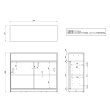 画像13: TEMPOシリーズ ハイカウンター書庫型 中棚付  W1200×D394×H1000mm [4カラー] 木製 受付カウンター 店舗 エントランス おしゃれ 消毒水拭きOK ハイテーブル【法人様限定】 (13)