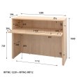 画像4: TEMPOシリーズ 受付ハイカウンター 執務タイプ 1200・800・コーナー・インナーデスク(1200)のL字セット＋800棚板×2枚 6点セット [4カラー] 基本 D394×H1000 有人 受付 多機能 店舗 エントランス おしゃれ【法人様限定】 (4)