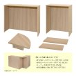 画像2: TEMPOシリーズ 受付ハイカウンター 無人タイプ 1200・800・コーナーのL字セット＋800棚板×2枚 5点セット [4カラー] 基本 D394×H1000 受付カウンター 店舗 エントランス おしゃれ 消毒水拭きOK【法人様限定】 (2)