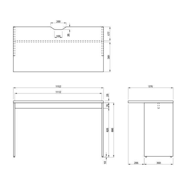 画像13: TEMPOシリーズ ハイカウンター インナーテーブル W1200専用 本体奥行394mm用 ※単体使用不可 [4カラー] 執務タイプに 受付事務【法人様限定】 (13)