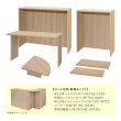 画像2: TEMPOシリーズ 受付ハイカウンター 執務タイプ 1200・800・コーナー・インナーデスク(1200)のL字セット＋800棚板×2枚 6点セット [4カラー] 基本 D394×H1000 有人 受付 多機能 店舗 エントランス おしゃれ【法人様限定】 (2)